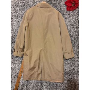 Austin Manor Men's Vintage Trench Coat Brown Size 44 Zip-Out Lining